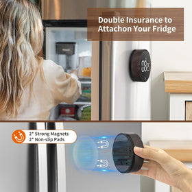 VOCOO timer supports one-hand operation for multitasking at the stove