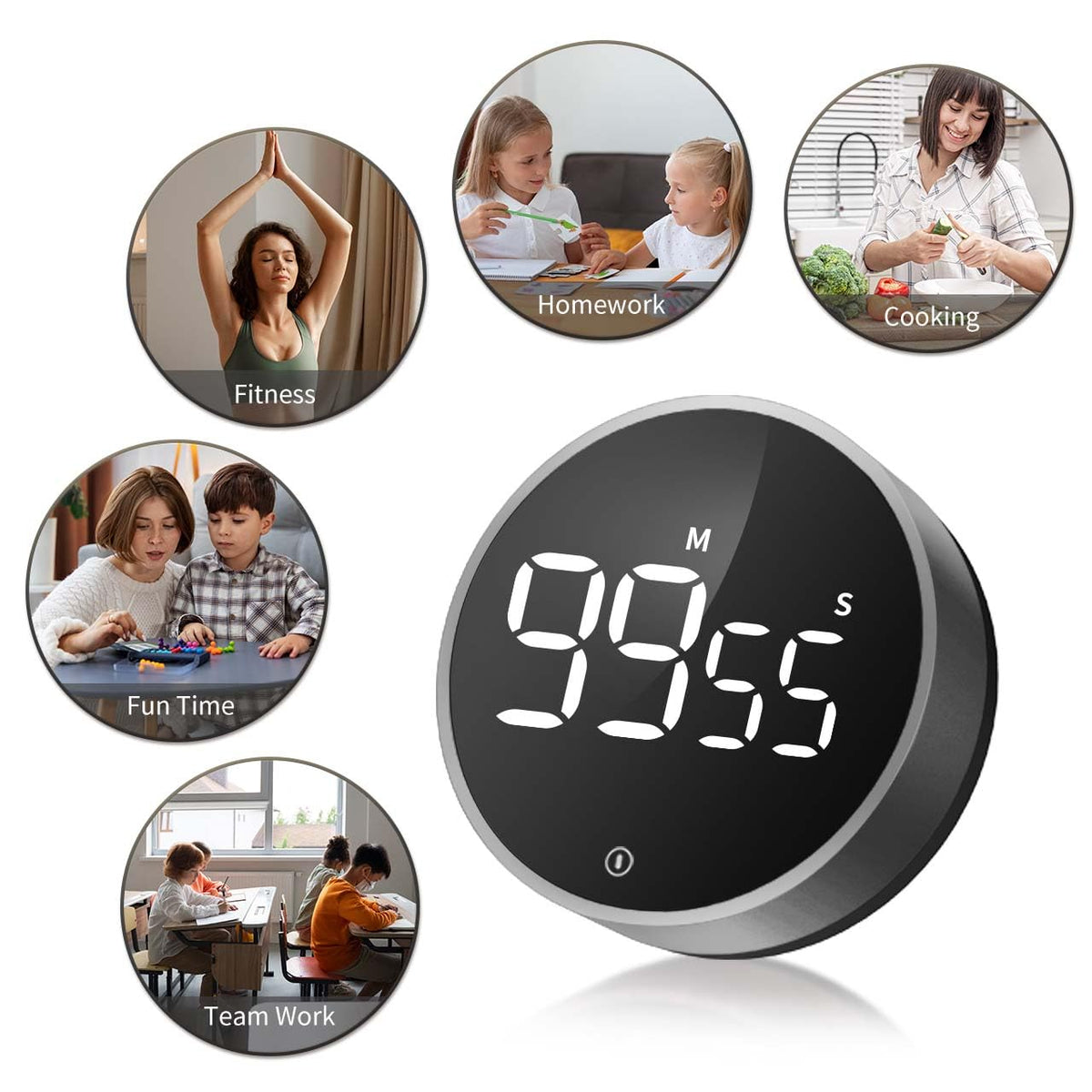 VOCOO durable ABS body designed for daily kitchen use.