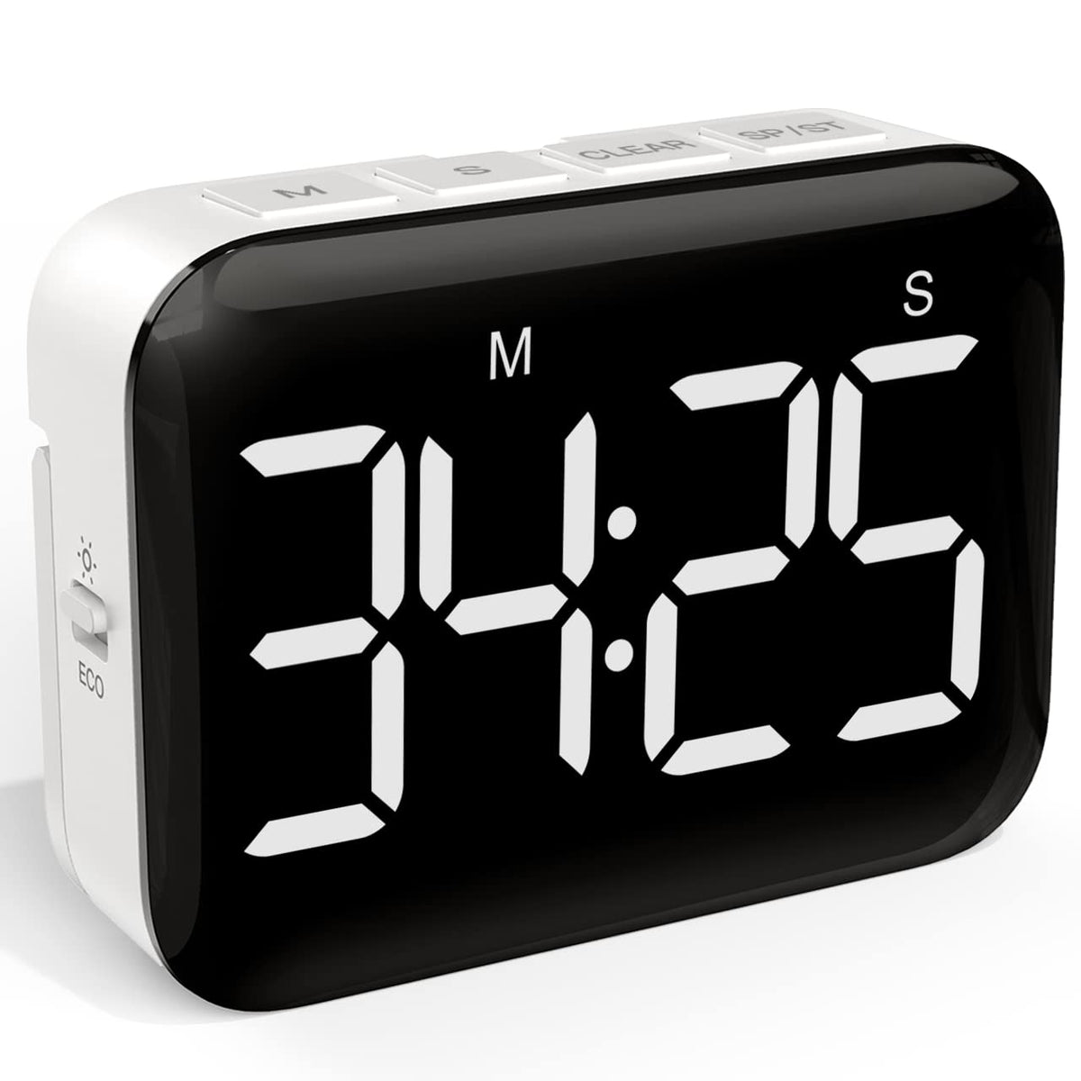 VOCOO magnetic kitchen timer front view with large display for easy reading