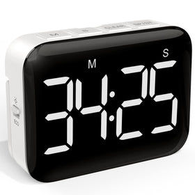 VOCOO magnetic kitchen timer front view with large display for easy reading
