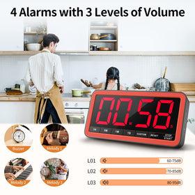 VOCOO 99-hour countdown timer suitable for long events and study sessions.