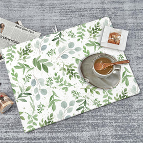 Vodbne Sage Green Mat folds for easy storage and space-saving hanging.