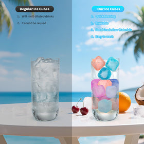 VOGVOG BPA-free plastic ice cubes preserve flavor while cooling.