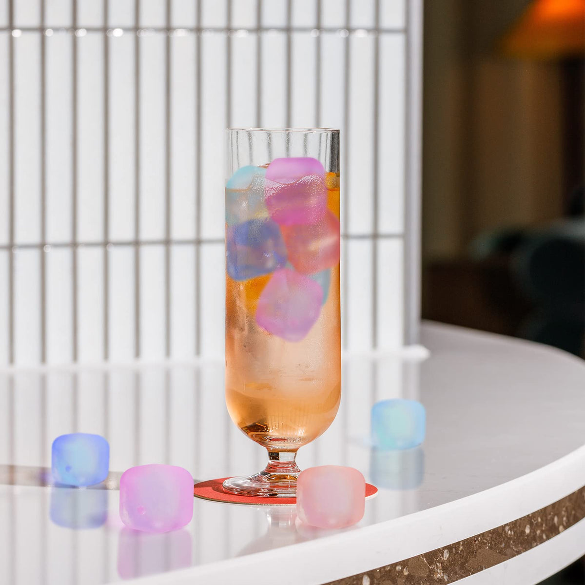VOGVOG reusable ice cubes for coffee and wine, easy to refreeze