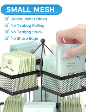 VOGWOLTH tea bag organizer on kitchen counter keeps essentials within reach.