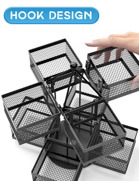 VOGWOLTH tea bag spinner base shows smooth 360-degree rotation for easy access.