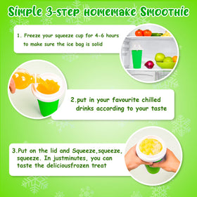 VOIEOV Slushy Maker Cup 2-in-1 straw and spoon for convenient snacking