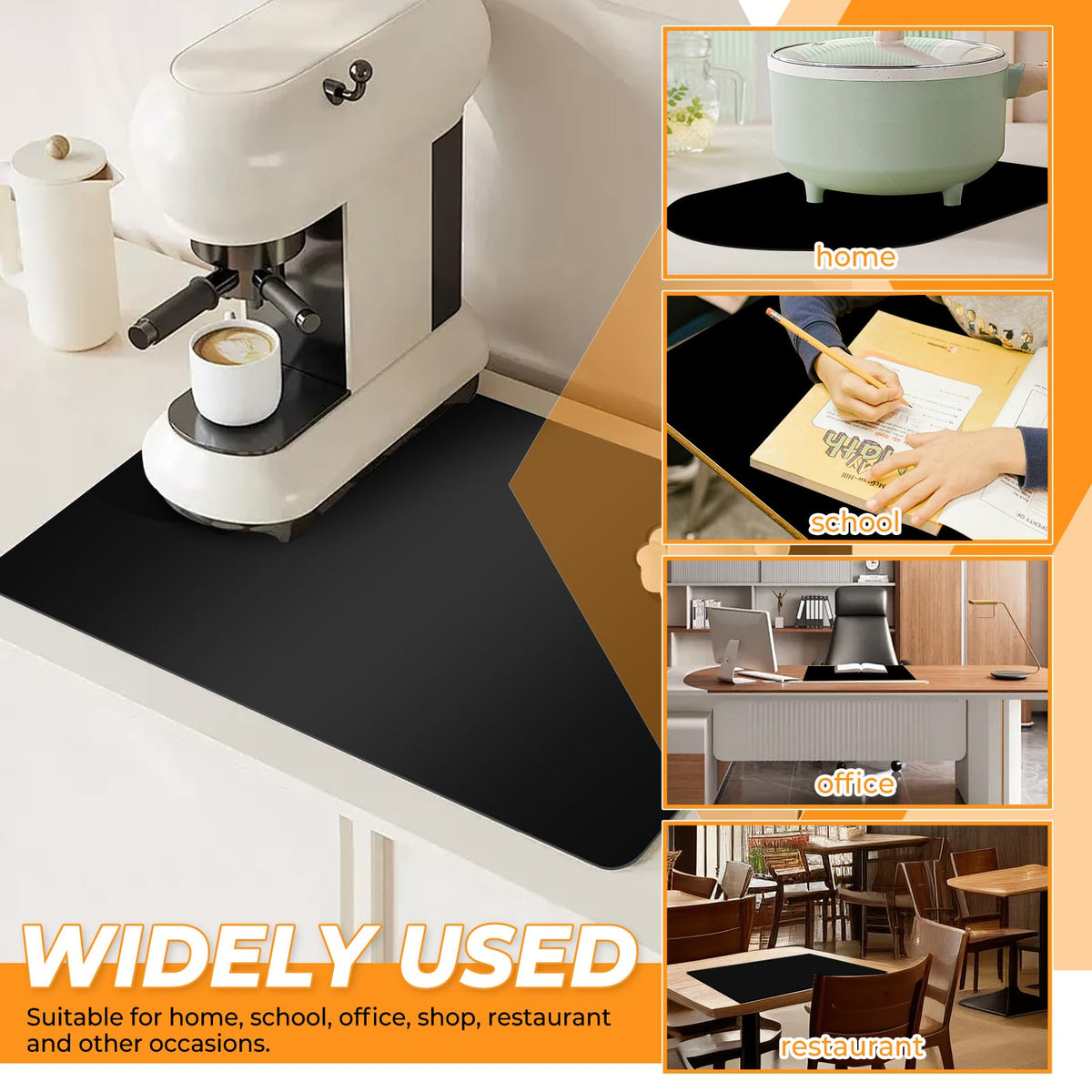 VOKOY cut-to-fit silicone mat 36x24 easy to trim to your table