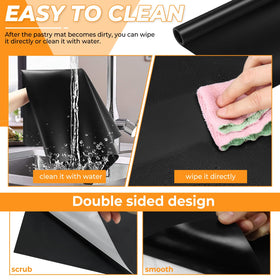 VOKOY heat-resistant silicone mat 36x24 withstands high temps during cooking