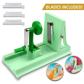 Vollum spiralizer serrated blade fine teeth for delicate veggie strands