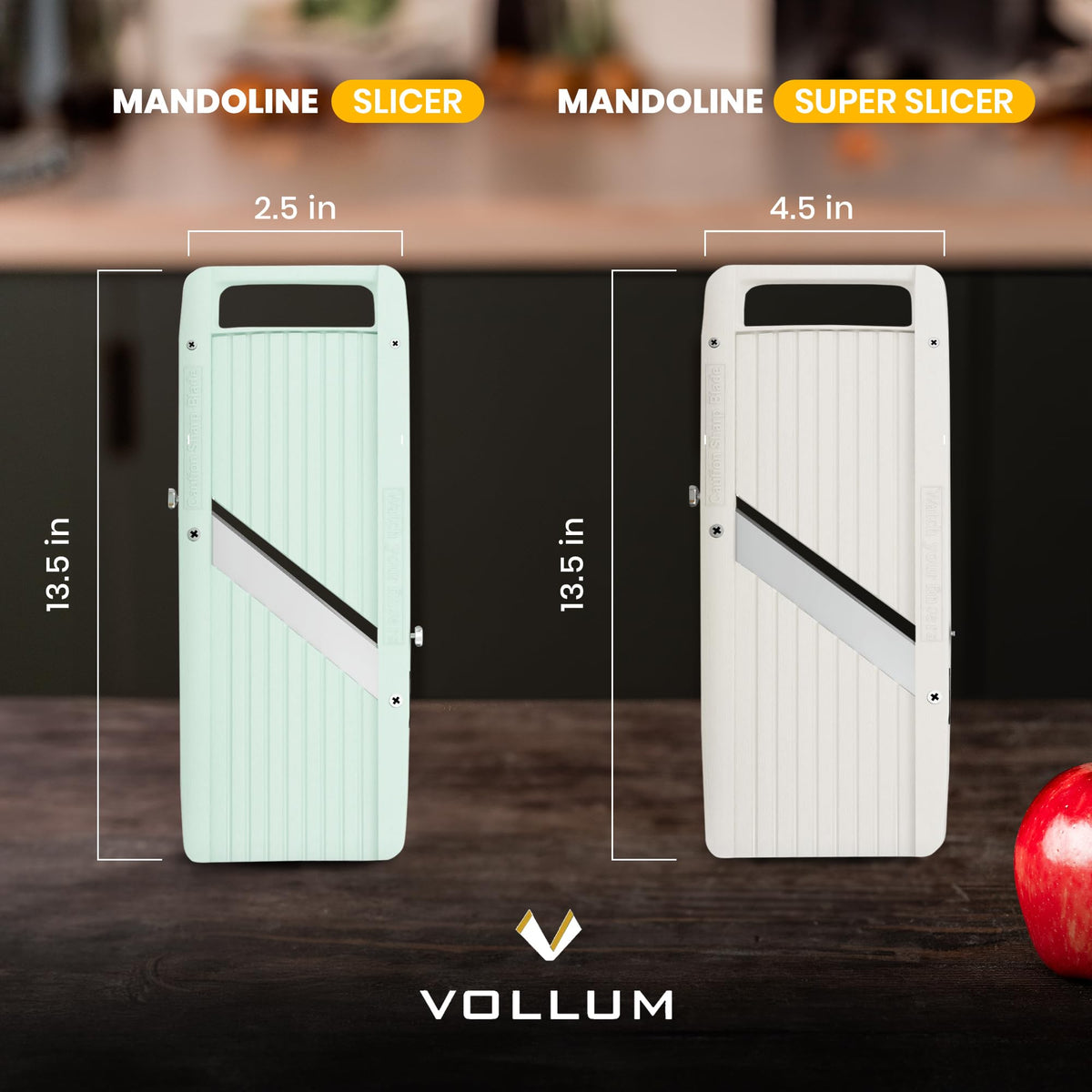 Vollum compact storage design helps keep the kitchen organized