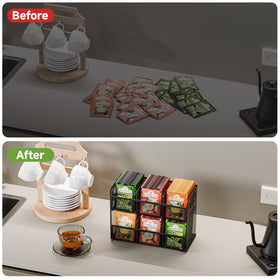 Volmop tea station organizer adds modern industrial charm to kitchen