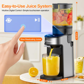 Voltisphere CFR637 with 7-stage screw drill for efficient juice extraction.