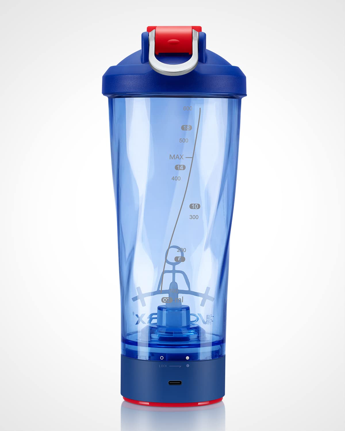 VOLTRX VortexBoost 24 oz capacity supports larger shakes for meals and snacks.