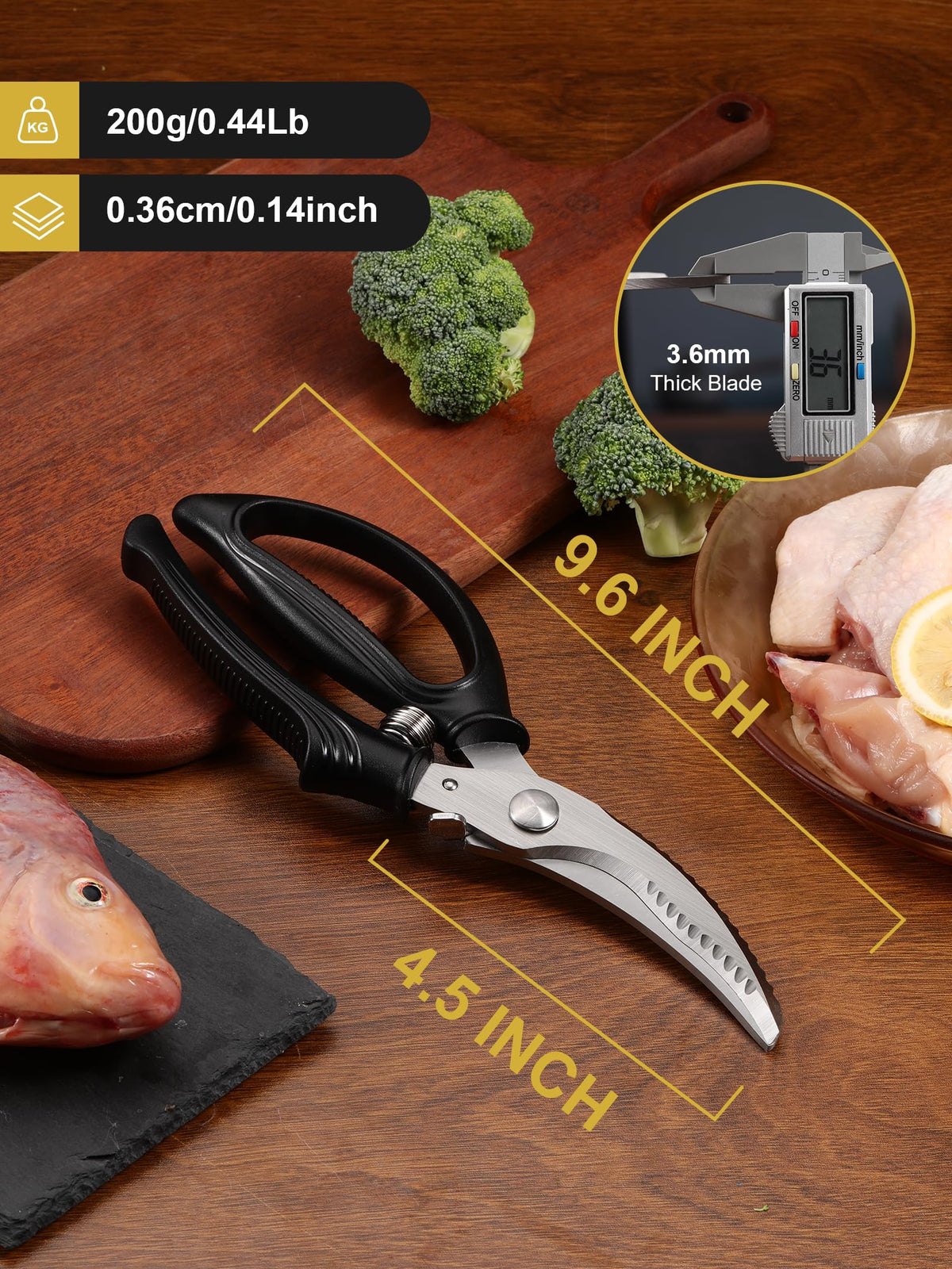 Vomsocs Poultry Shears spring mechanism for steady cutting power