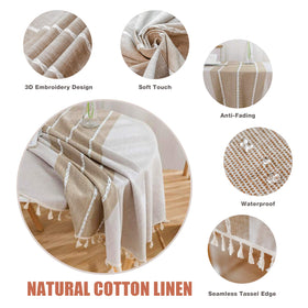 Vonabem tassel close up showing decorative trim for tabletop charm