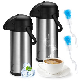 VONDIOR Airpot coffee dispenser with pump, front view for quick serving.