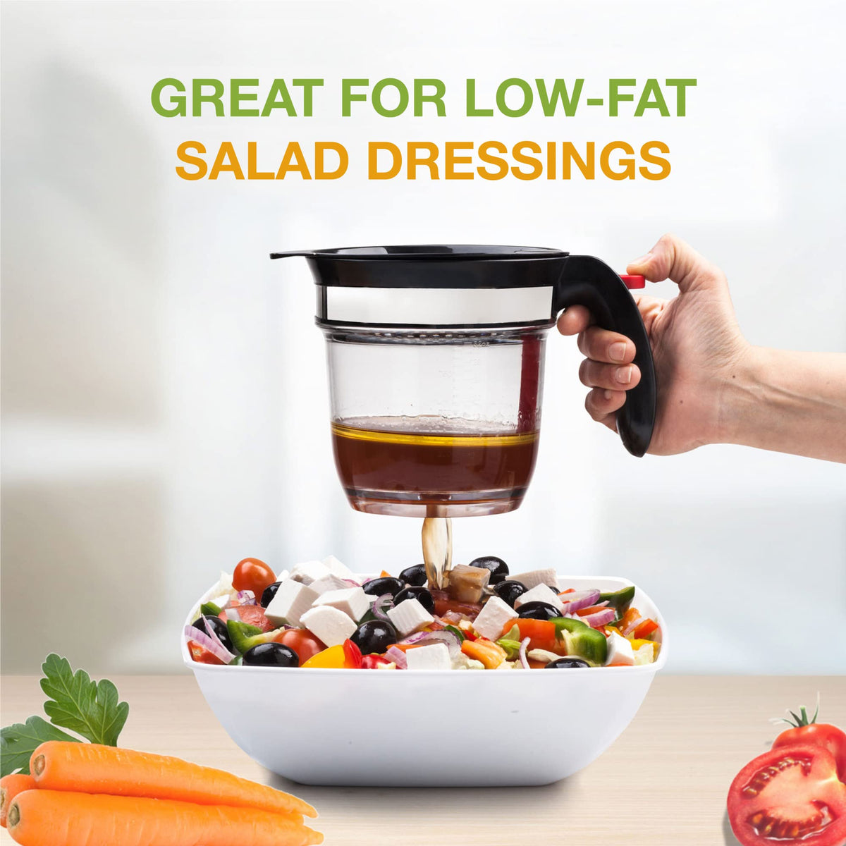 VONDIOR fat separator is dishwasher safe for easy cleanup.