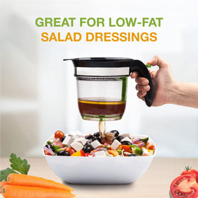 VONDIOR fat separator shows clear measurements for accurate portions