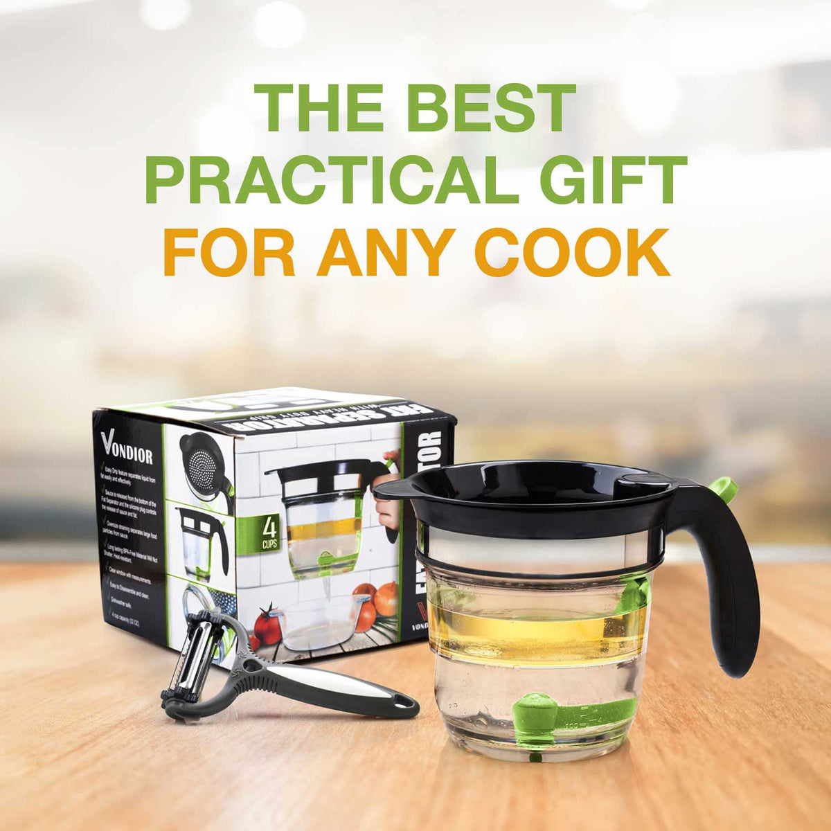 VONDIOR Thanksgiving gravy setup helps craft flavorful gravy