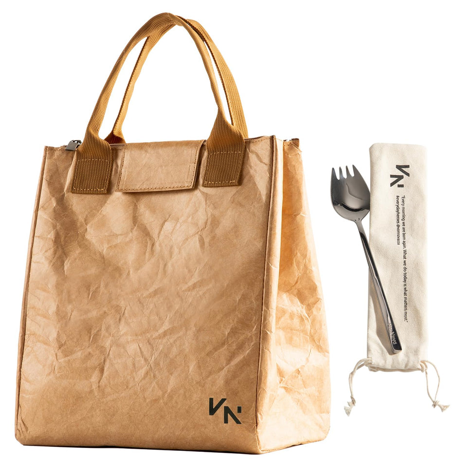 VonNova lunch bag front view with chic style ideal for work or campus.