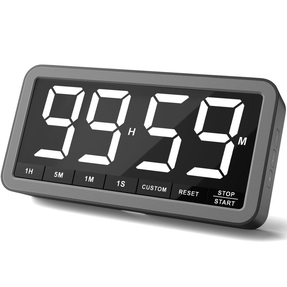 VOCOO Digital Timer with 7.8-inch display for clear kitchen timekeeping