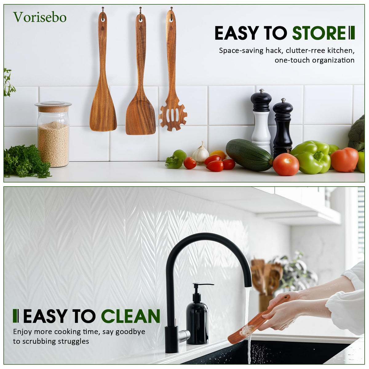 Vorisebo durable kitchen utensils designed for daily use