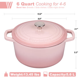 VORRINGARD 6qt Dutch oven bread crust even heat distribution for sourdough.