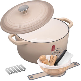 Vorringard lid of the bread Dutch oven, snug seal for crust development