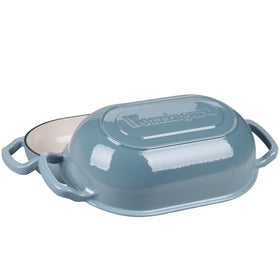 VORRINGARD cast iron pan emphasizes heat retention for searing and simmering