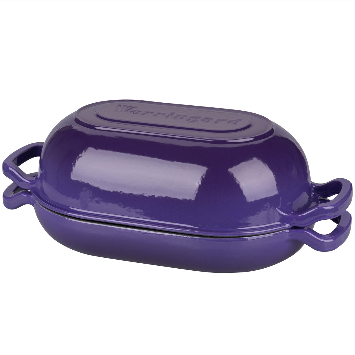 VORRINGARD Dutch Oven Purple Cleaning supports easy care with warm soapy water.