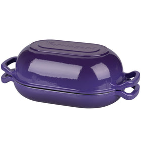 VORRINGARD Dutch Oven Purple Cleaning supports easy care with warm soapy water.