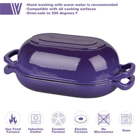 VORRINGARD Dutch Oven Purple Crust highlights ideal crust formation for artisanal breads.