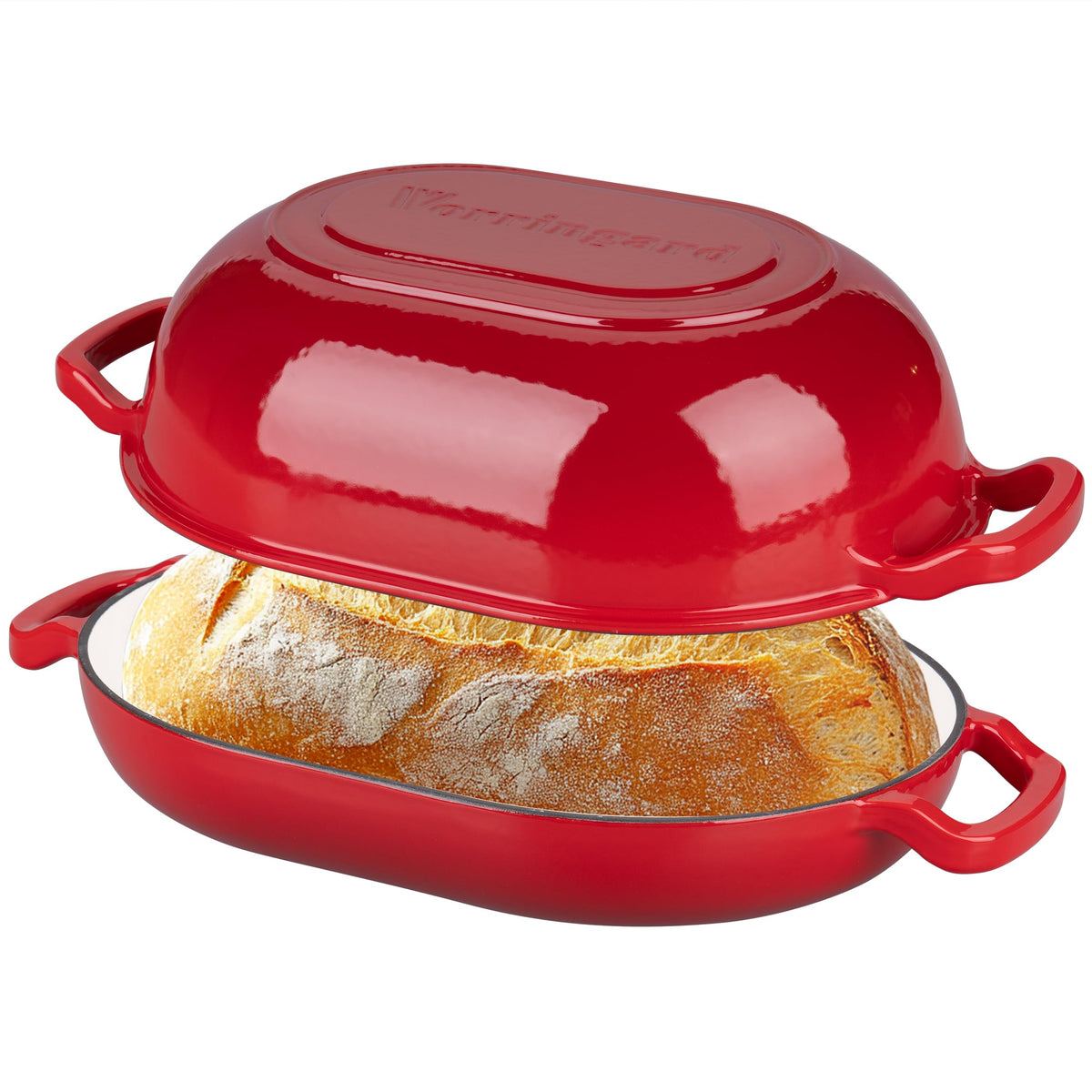 VORRINGARD enameled cast iron sourdough oven delivers even heat for crusty loaves.