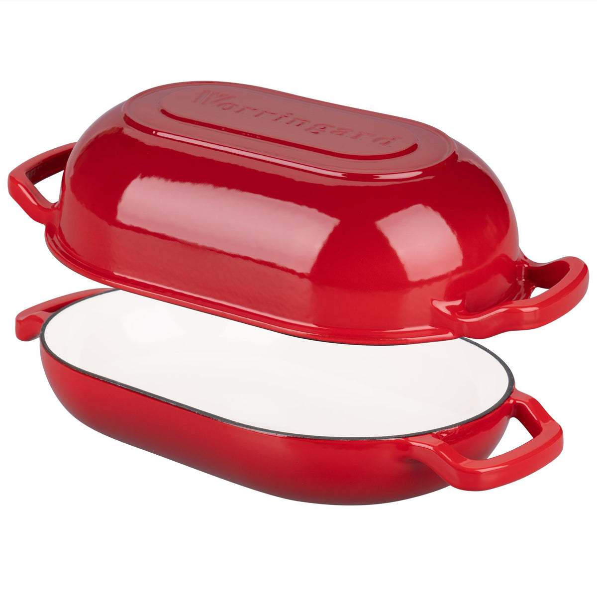 VORRINGARD enamelled cast iron interior shows easy cleaning and maintenance.