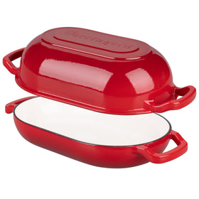 VORRINGARD enamelled cast iron interior shows easy cleaning and maintenance.