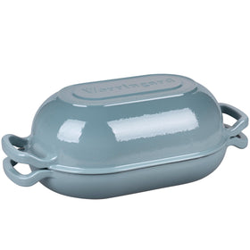 VORRINGARD 5qt oven works on induction cooktops for versatile cooking