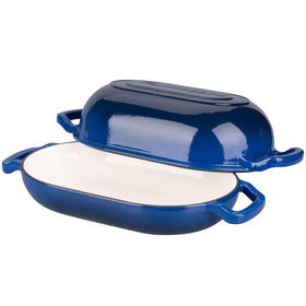 VORRINGARD loop handles stay cool for safe lifting and serving.