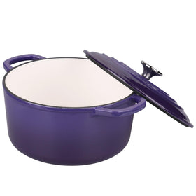 Vorringard round purple Dutch oven ideal for versatile cooking