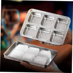 Coffee ice cubes from Vortihive tray enhancing morning brew.