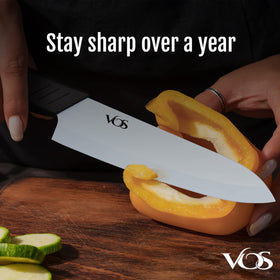 Vos 5-inch santoku knife ready for versatile slicing and dicing