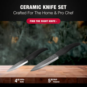 Vos 4.5-inch utility ceramic knife for delicate trimming and boneless proteins
