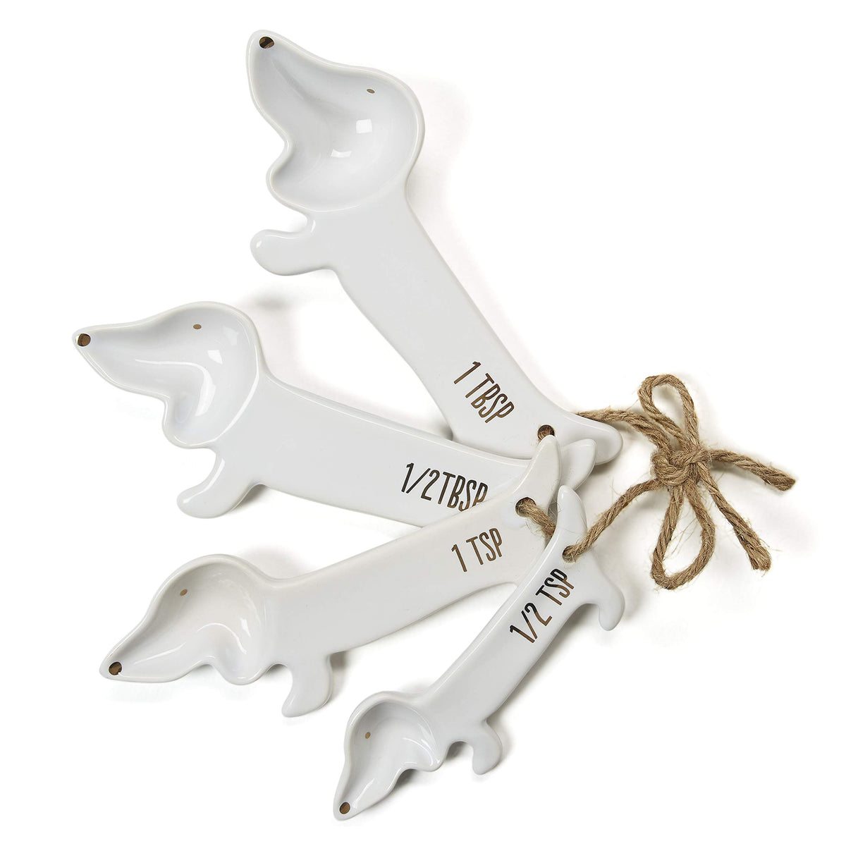 VOTUM dachshund spoons featuring dog-face design for precise kitchen measurements.