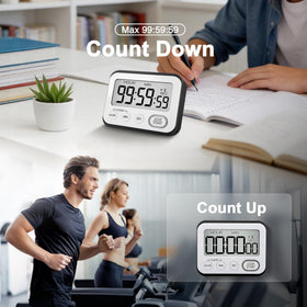 VOULOIR timer LCD close-up showing large display for easy kitchen reading