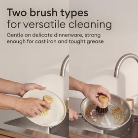 Vove bamboo bristles close-up highlighting natural fiber construction