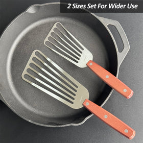 Vovoly 2-pack fish spatula set, 4x8 inch blade for larger foods