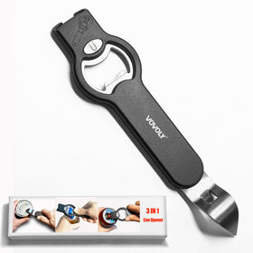 Vovoly 3-in-1 magnetic bottle opener on fridge for quick access