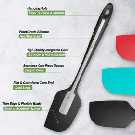 Vovoly 600°F heat-resistant spatula protects cookware during high-heat tasks