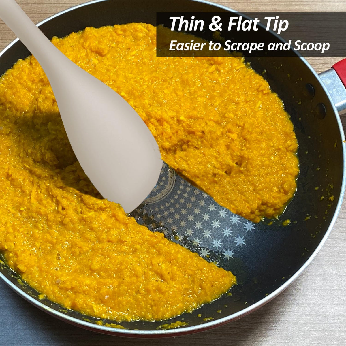 Vovoly baking-stirring-scraping spatulas for batter and sauces