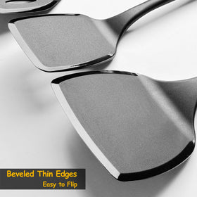Vovoly ergonomic-handle spatula offers a comfortable, secure grip during use.